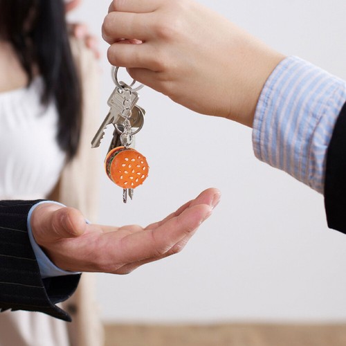 4 PCS Mini Hamburger Keychain Miss Hanging Charms Shape Pendants - Picture 4 of 12