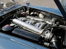 Cars 1957 mercedes benz 300sl r198 retro engine Desk Mat Stitched