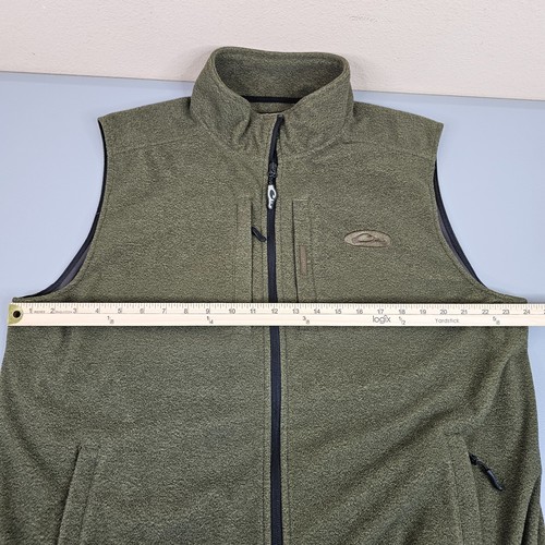 Drake Waterfowl Vest Mens XL Green Hunting Layering Fleece Windproof Heather - Picture 3 of 10
