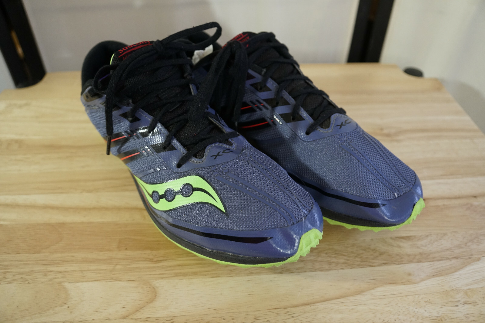 Saucony KilKenny XC7 denim & slime blue/neon green track run