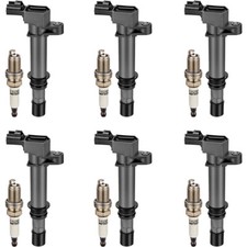6pc spark plugs and ignition coil packs UF270...