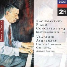 Sergei Rachmaninov Piano Concertos 1-4 2 CD Vladimir Ashkenazy London Orchestra