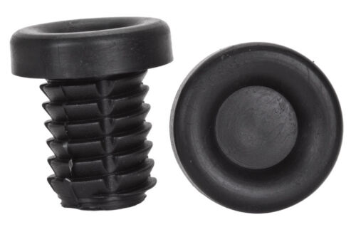 ROAD OR MOUNTAIN BICYCLE BIKE RUBBER HANDLEBAR END PLUGS PAIR NEW - 第 1/1 張圖片