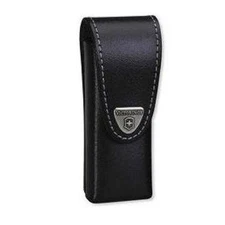 Swiss Army Medium Lock Blade Black Leather Belt Pouch, Victorinox 33246, NIB