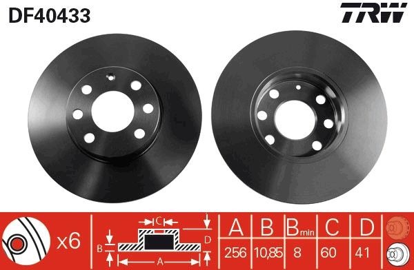 2X Bremsscheibe Vorderachse FüR Opel Astra G Stufenheck Caravan CC-image