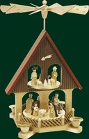 Tischpyramide Christi Geburt Seiffen Pyramidenhaus Volkskunst Erzgebirge 16290