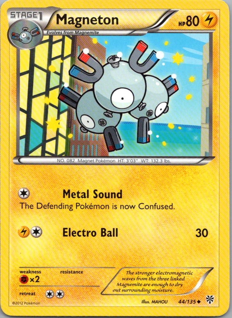 Pokemon TCG Magneton 44/135 Plasma Storm LP