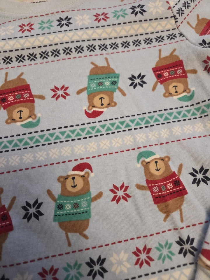 Niños Gymboree Pijama Navidad Vacaciones Osos Talla 6 Foto 2 de 3