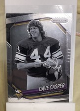 2025 Panini Prizm Football Dave Casper Disco Prizm #256 - Minnesota Vikings