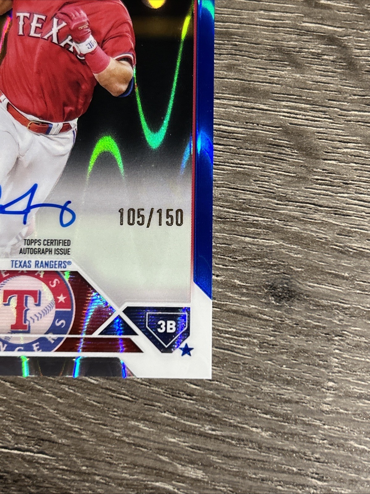 2023 Topps Chrome - RC Auto /150 Josh Jung #RA-JJ Blue RayWave Refrac PSA 10 view 4