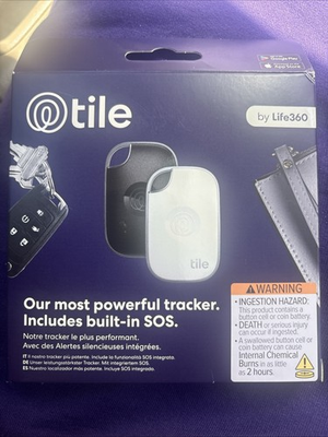 #ad Tile Pro by Life360 2 Pack Black And White Model T1701N $35.00