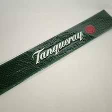 Tanqueray Gin BEER SPILL RAIL BAR MAT 3 1/2" X 21 1/2" Dark Green