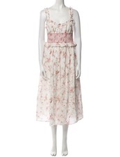 Christian Lacroix Women’s Maxi Floral Long Ruffle Dress Sz Small 