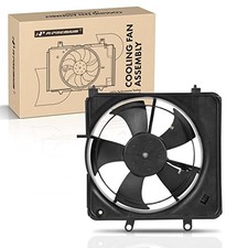 Engine Radiator Cooling Fan Assembly Compatible with Select Honda Models -