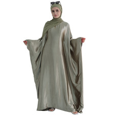 Dubai Women Muslim Abaya Kaftan Dress Caftan Maxi Robe Hijab Modest Gown Evening