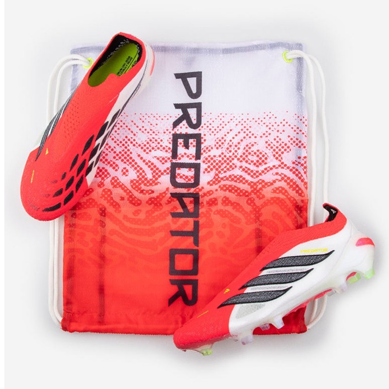 Adidas Predator Elite LL FG JS0407 Red Mens Soccer Shoes Football