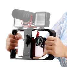 U Rig Pro Video Rig for Iphone, Phone Stabilizer Rig W Triple Cold Shoe Mount,Ph