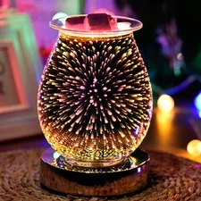 3D Fireworks Electric Wax Melter Aromatherapy Machine for Wax and Essential Oils