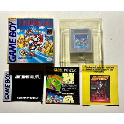 Super Mario Land (Nintendo Game Boy) Works Authentic Complete CIB good Shape!