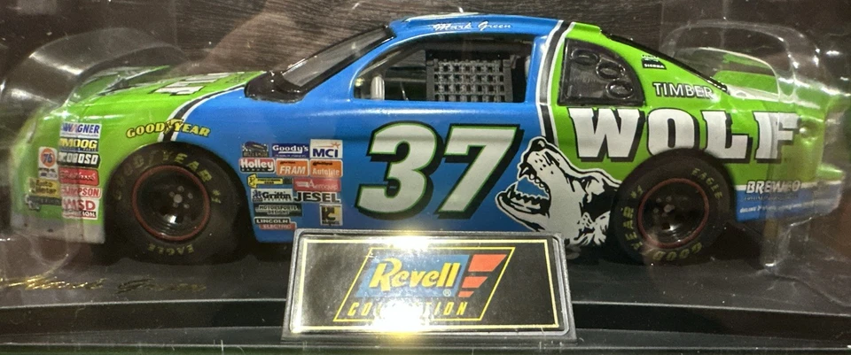 Chevrolet Monte Carlo 1997 verde oscuro #37 Timber Wolf 1/24 Revell Nascar diecast Foto 2 de 4