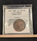 Photo of a 1891 Canada Large Cent from an eBay listing that sold on Jul 20, 2026