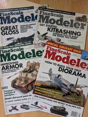 Lot of 4 Fine Scale Modeler Magazines October 2013, May, July, September 2014