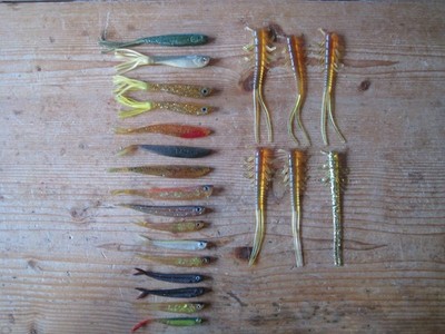 Gummifische  Kunstköder Gummiköder  Shad   V Tail  Fransen Tail  Creature Baits