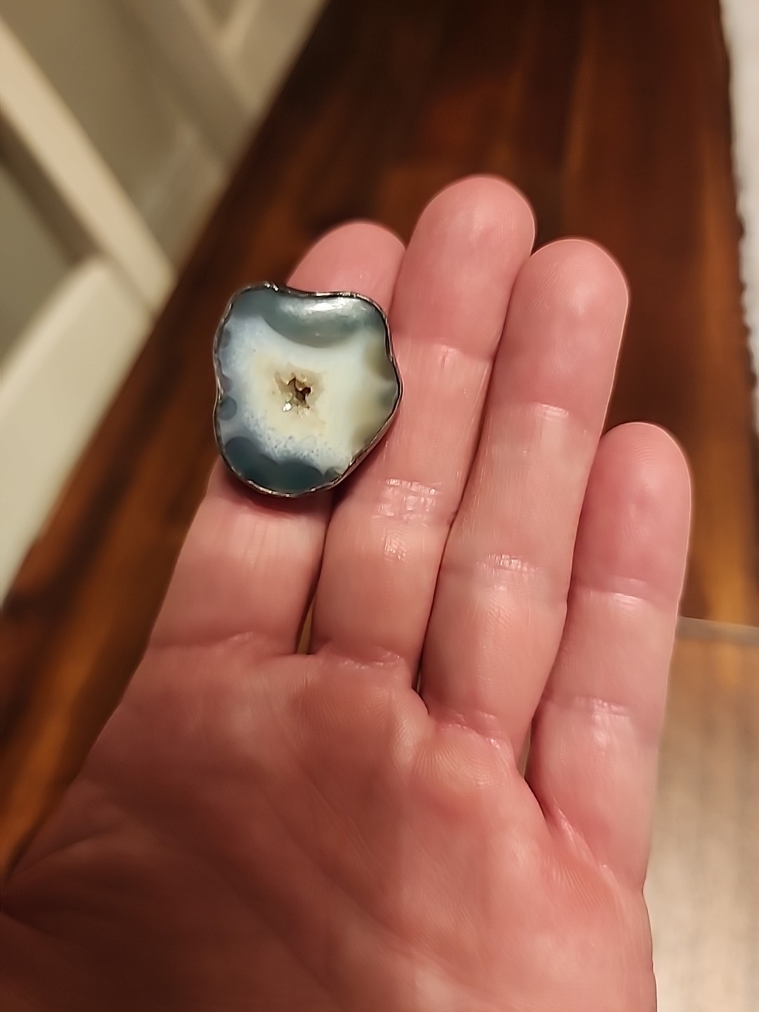 Agaite Adjustable Sterling Silver Ring - image 2