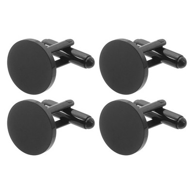 4pcs men's cufflinks 15mm, for black shirt
