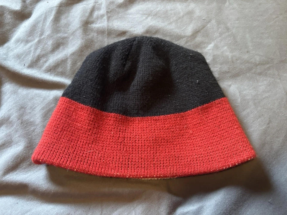 De colección Burton Snowboards Gorro Rojo Negro Invierno Esquí Sombrero Gorra Años 80 EE. UU. Lana Foto 2 de 4