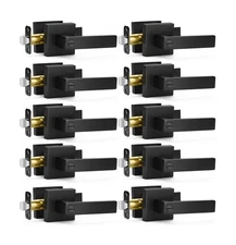 Sopoby 10 Pack Matte Black Door Handles Privacy Door Levers, Keyless Interior...