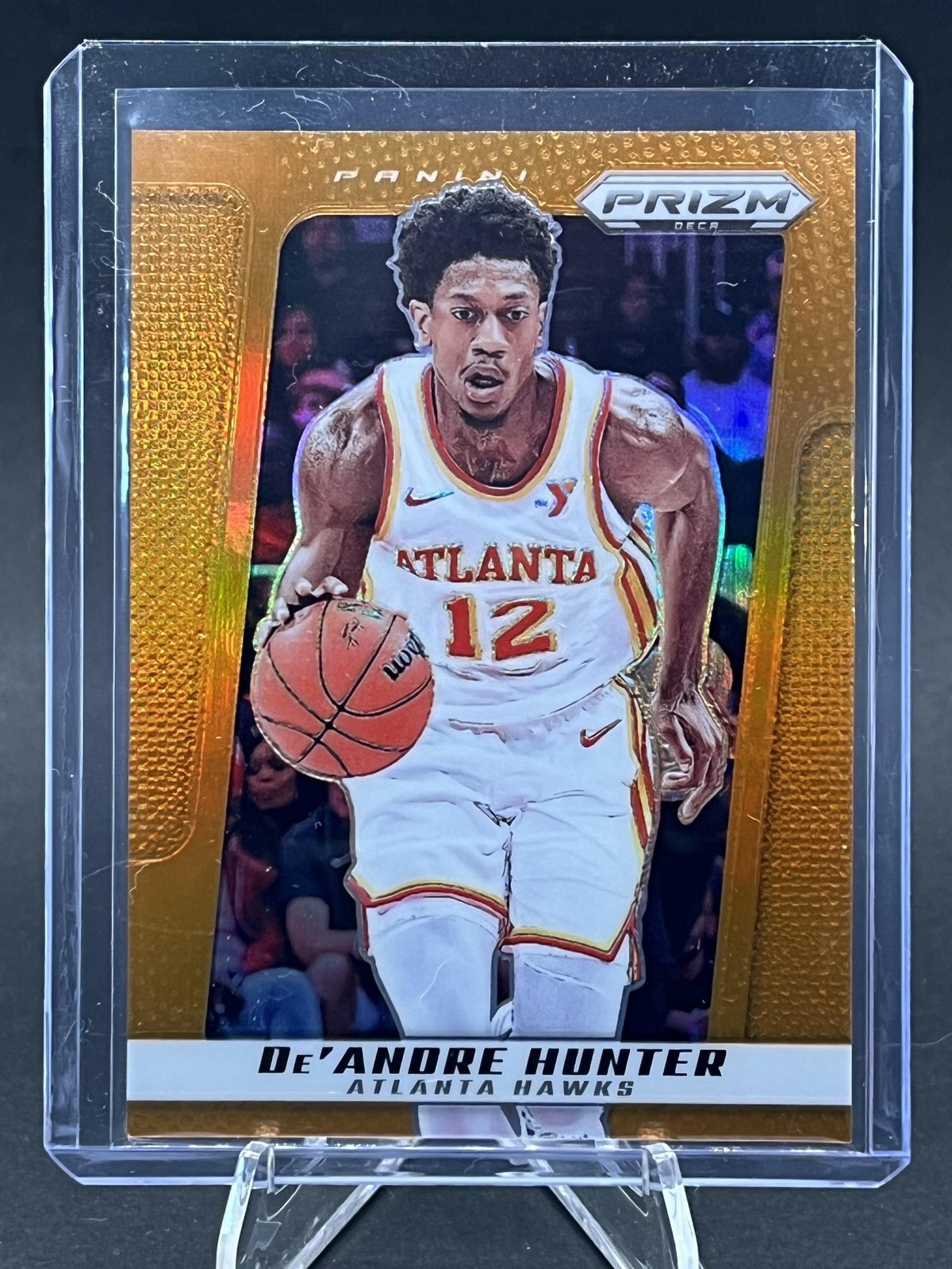 2024-25 Panini Prizm Deca #97 De'Andre Hunter Orange #/49 250004