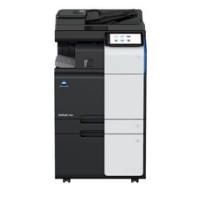 Konica Minolta bizhub C300i Farbkopierer refurbished auf Rollwagen mit gebrau...