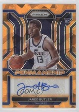 2021-22 Panini Prizm Rookie Penmanship Orange Ice Jared Butler #RP-JBT Auto 0i1b