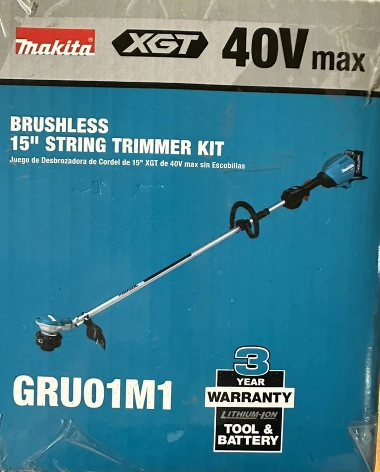 Makita 40V max XGT Sin escobillas Inalámbrico 15" Recortadora de Cuerda, Batería y Cargador Nuevo Foto 3 de 3