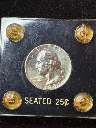 1955 Washington Quarter- Silver Choice Gem Brilliant Uncirculated Luster