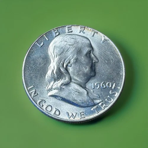 1963 FranklinHalf Dollar-Silver-Nice- Below Melt Up Or Down? BU? AU? Nice Coin!!