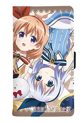 Is the order a rabbit?? 01 Cocoa, Chino, Rize notebook-style smartphone case