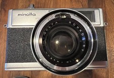 Minolta Hi-Matic 7S Rangefinder Rokkor F/1.8 45mm Lens Japan With Case Parts