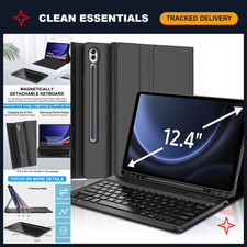 Keyboard Case for Samsung Galaxy Tab S9 Plus 12.4" - Bluetooth Folio with S Pen