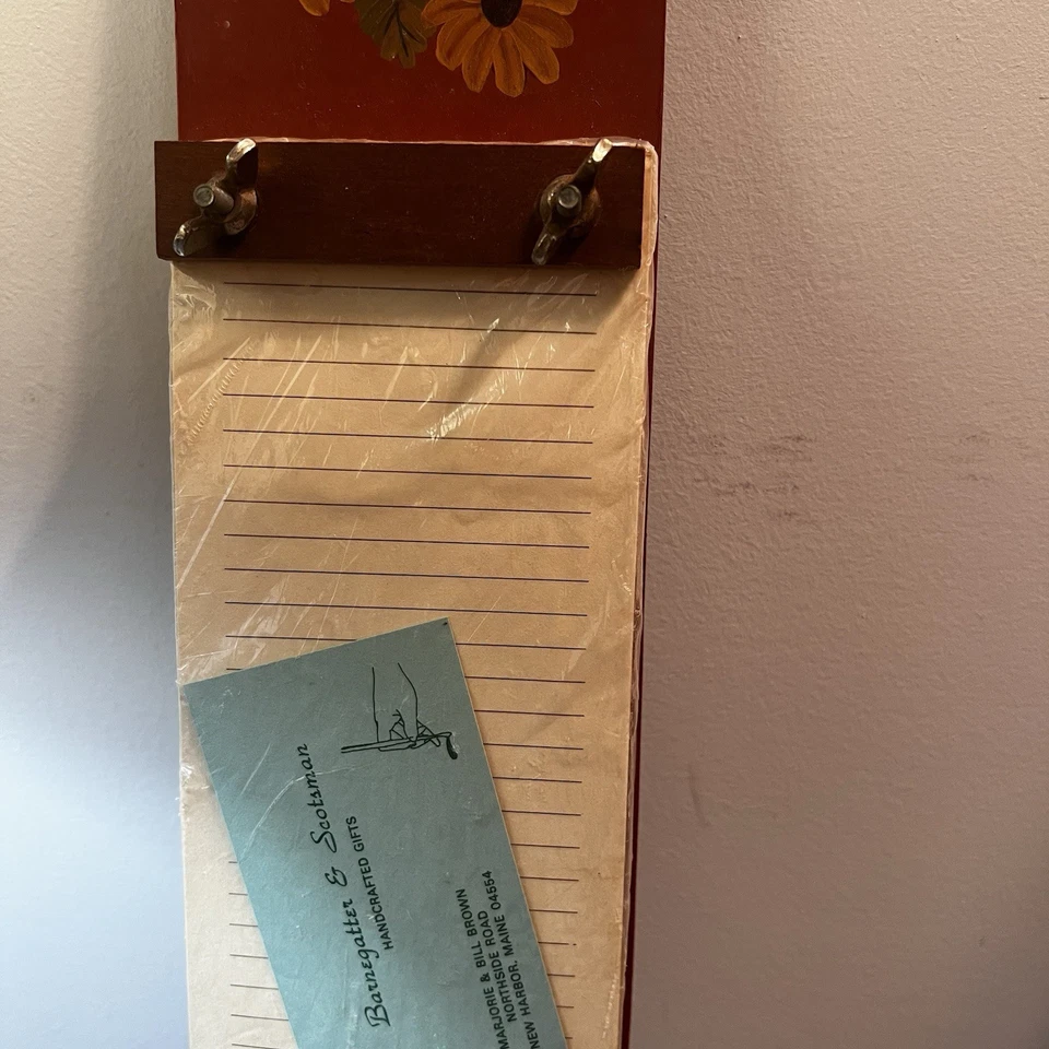 Wooden Shopping List Kitchen Country Cottage MCM Style Home Wall Decor New - Image 3 of 4