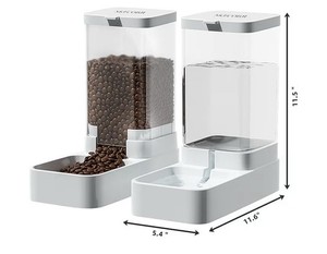 Gravity Dog Cat Feeder et distributeur d'eau, distributeur automatique (3.8L)