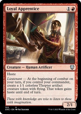 2023 Magic: The Gathering: ONC - Loyal Apprentice (#102, U, Near Mint)