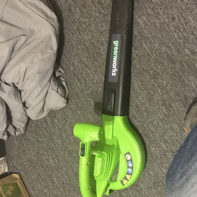 #ad Greenworks Handheld Battery Leaf Blower Green Plastic Outdoor Power Tool $79.00