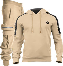 Men'S Tracksuit 2 Piece Hoodie Athletic Jogging Sweatsuits for Men Casual Sports