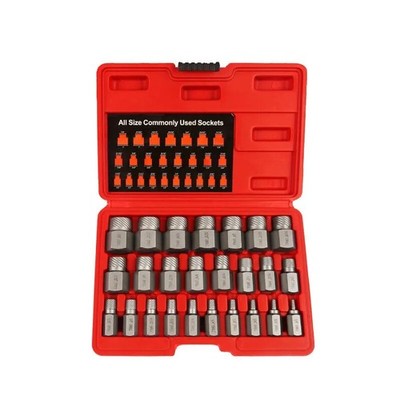 Screw Extractor for Stripped Threads, Damaged or Rusted Nuts, and Bolt Heads