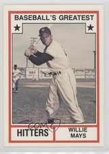 1982 Baseball's Greatest Hitters White Back Willie Mays (No MLB Logo) HOF 1e5k