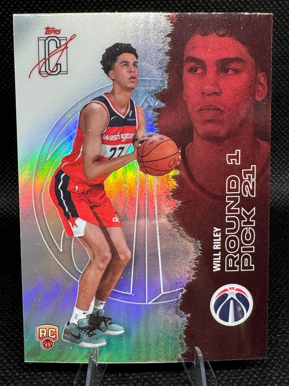 2025-26 Topps Signature Class #117 Will Riley Chrome Pandora Refractors