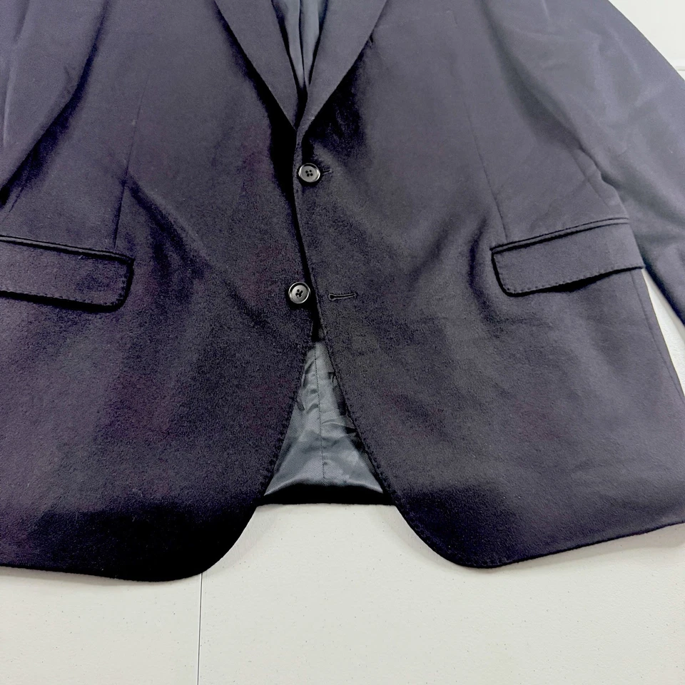 Blazer Saks Fifth Avenue para Hombres 48R 100% Cachemira Negro Abrigo Deportivo Chaqueta Calce Ajustado Foto 3 de 4