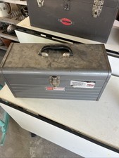 Vintage Sears Craftsman 6501 Steel Gun Metal Gray Toolbox Tray 18 X 9 X 8